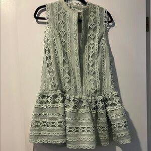 Endless Rose Lace Dress in Light Green or mint green size S NWT